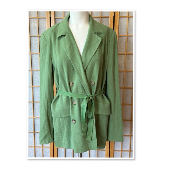 Free People Jackets & Blazers - Free People Sage Olivia Linen Blazer